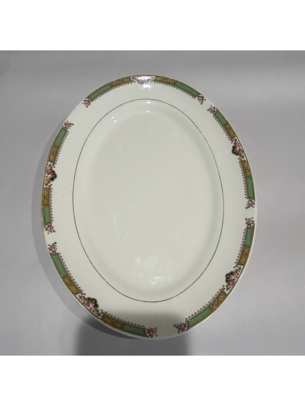 Vintage Edwin M. Knowles Oval Vegetable Platter Serving 11 1/4” VTG *